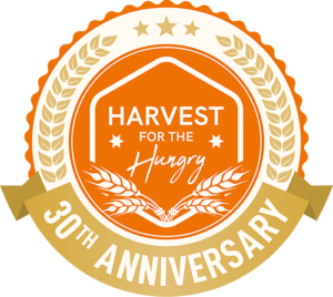 Havest for the Hungry 30th Anniversay logo