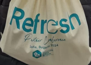 Refresh Conference printed bag