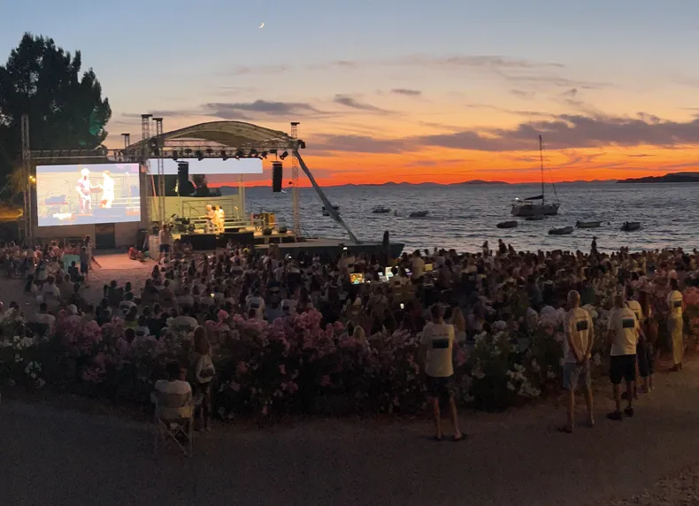 The crowd and stage at Srcokret Fest 2025
