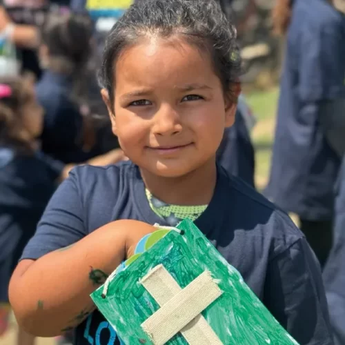Smiling young girl at a Summer Camp