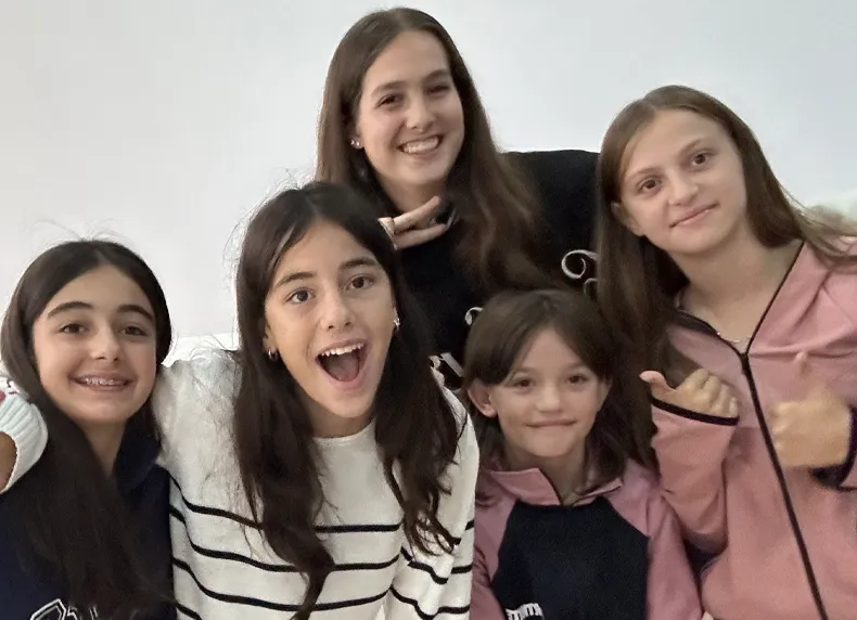 A Group of girls from the Superwoman programme