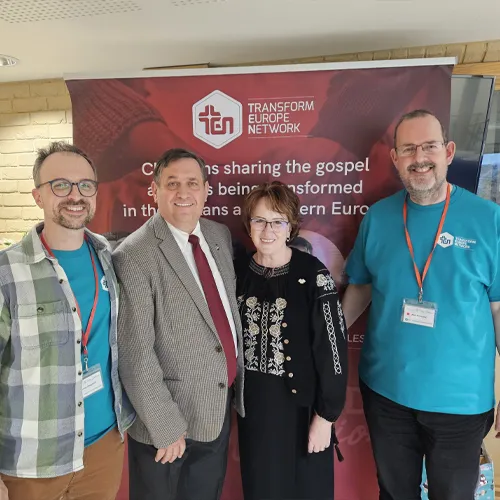 James Vaughton, Mircea and Ronela Cristian and Ken Millwood at the Supporter Conference