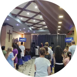 Worship at Life in Christ Church of God, Albania