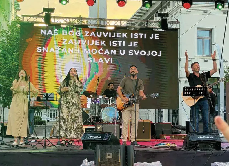 Worshipping God in Podgorica